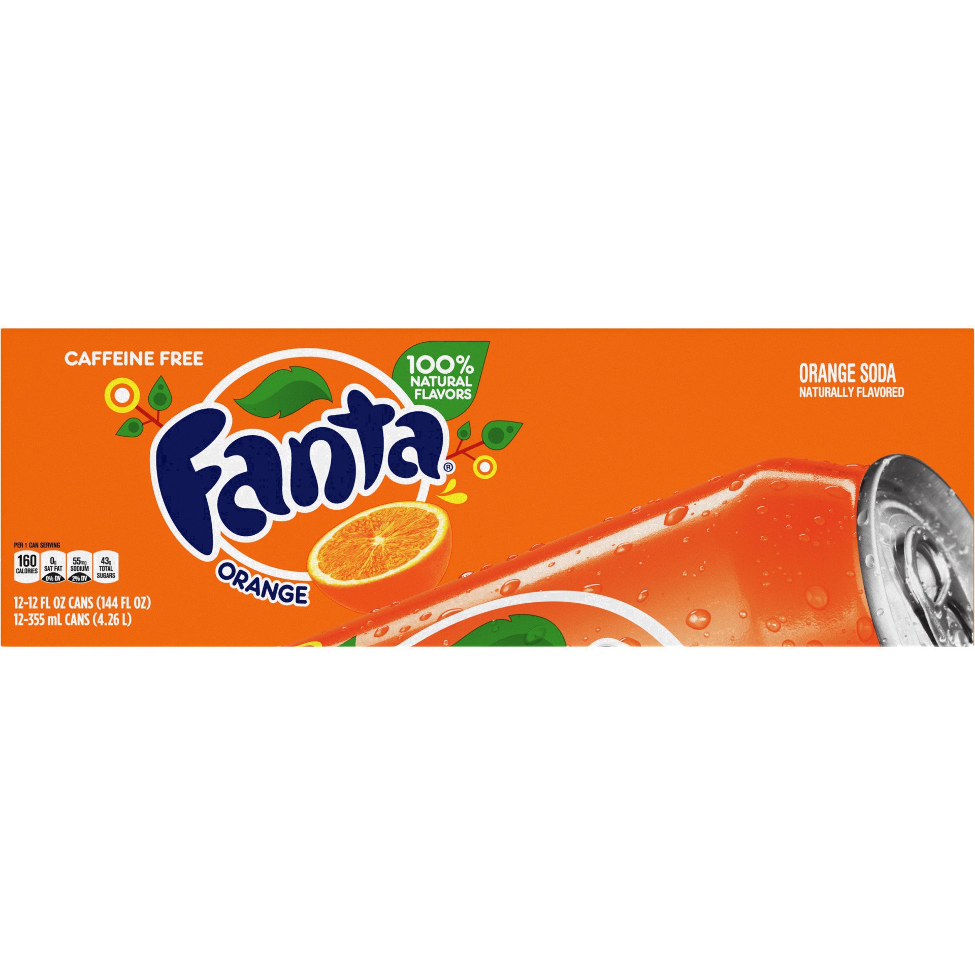 slide 12 of 95, Fanta Orange Soda Fridge Pack Cans, 12 fl oz, 12 Pack, 12 ct