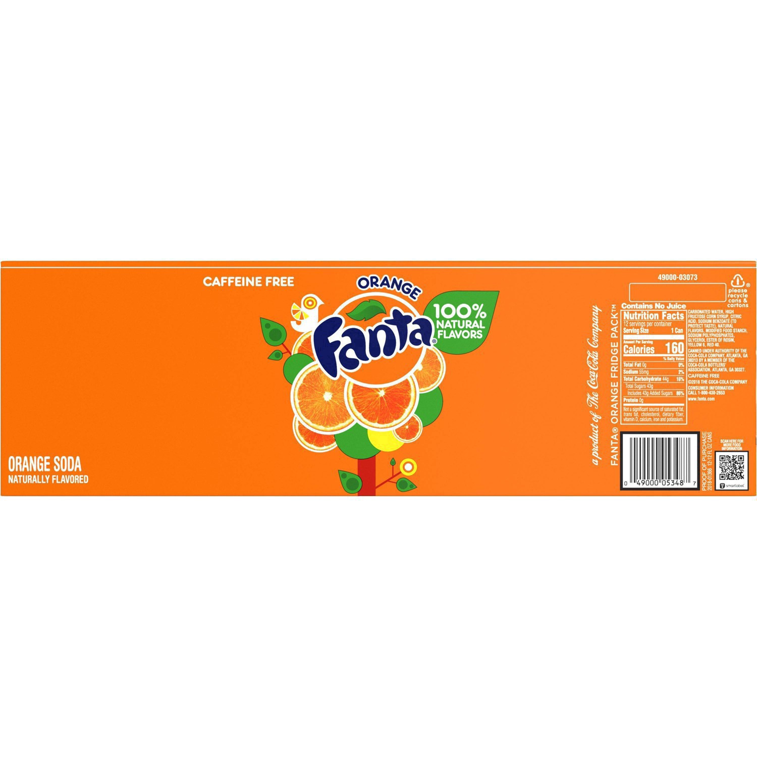 slide 15 of 95, Fanta Orange Soda Fridge Pack Cans, 12 fl oz, 12 Pack, 12 ct