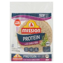Mission Protein Garlic Herb Tortilla Wraps