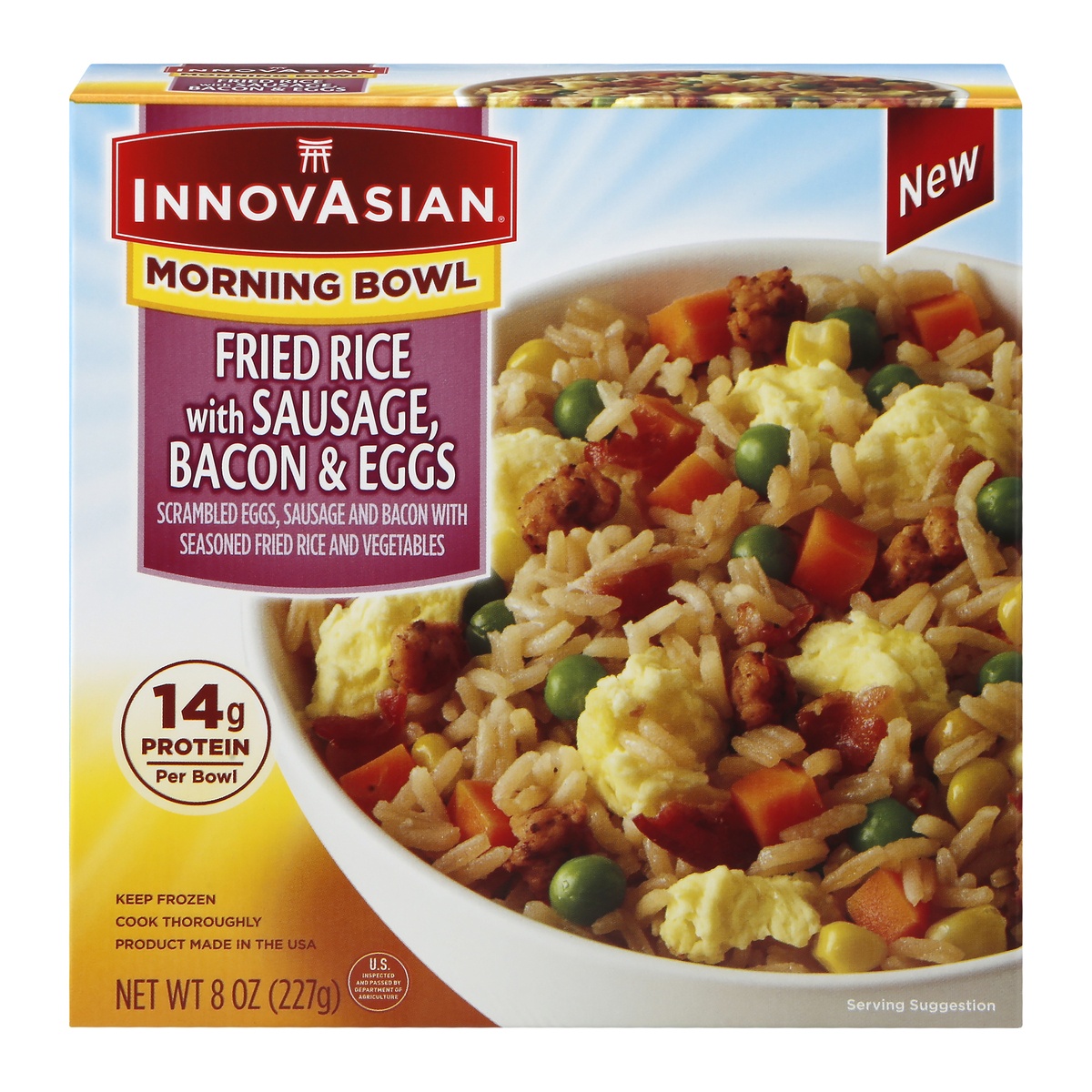 slide 1 of 1, Innovasian Sausage Egg Bowl, 8 oz