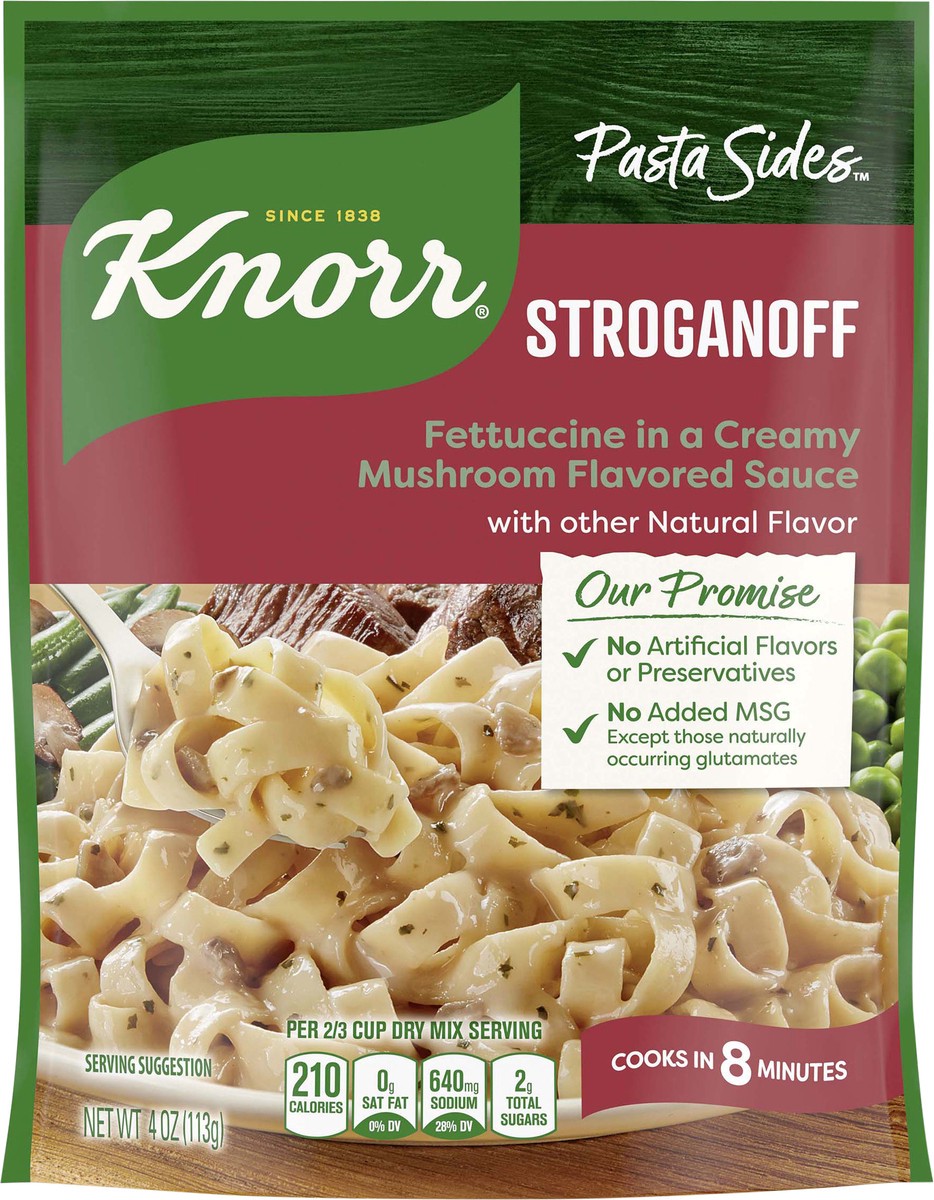 slide 8 of 8, Knorr Pasta Sides Stroganoff Fettucinne, 4 oz, 4 oz