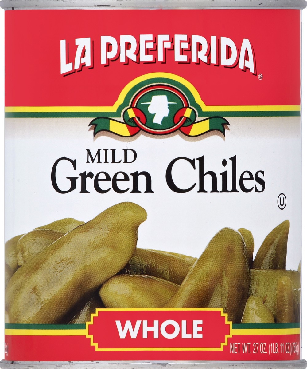 slide 1 of 3, La Preferida Green Chiles 27 oz, 27 oz