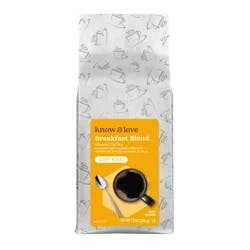 Know & Love Breakfast Blend Coffee Bag 12 Ounces