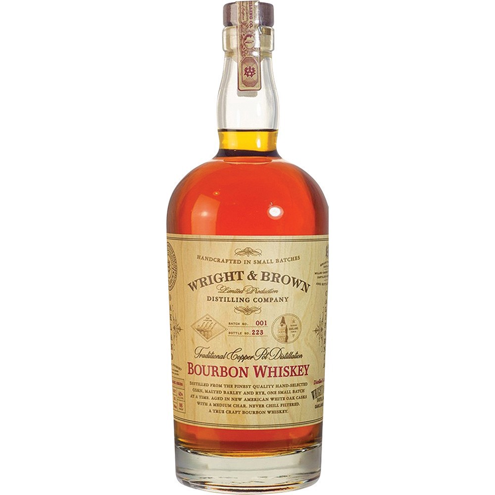 slide 1 of 1, Wright & Brown Bourbon Whiskey, 750 ml