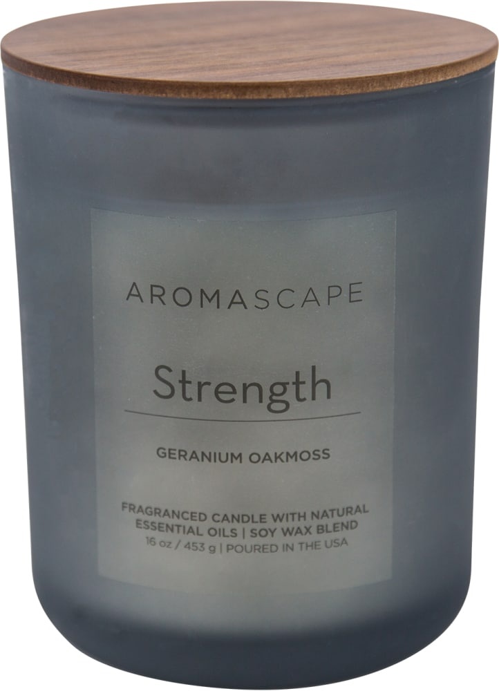 slide 1 of 1, Pacific Trade Aromascape Strength 2-Wick Jar Candle, 16 oz