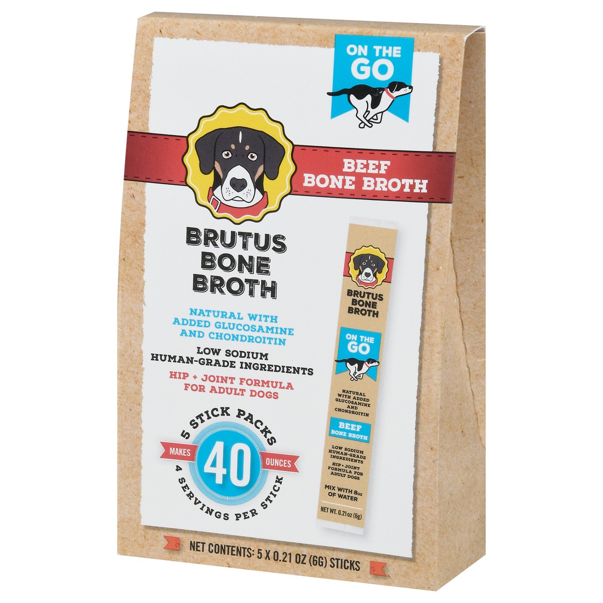 slide 7 of 9, Brutus Bone Broth On the Go Beef Bone Broth 5 ea, 5 ct