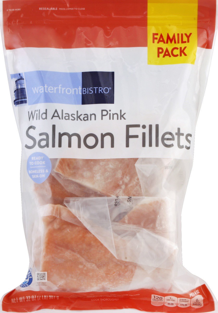 slide 5 of 7, Waterfront Bistro Salmon Fillets 32 oz, 32 oz