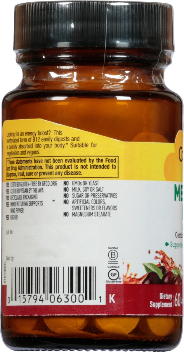 slide 12 of 13, Country Life 1000 mcg Cherry Flavor Methyl B12 60 Lozenges, 60 ct