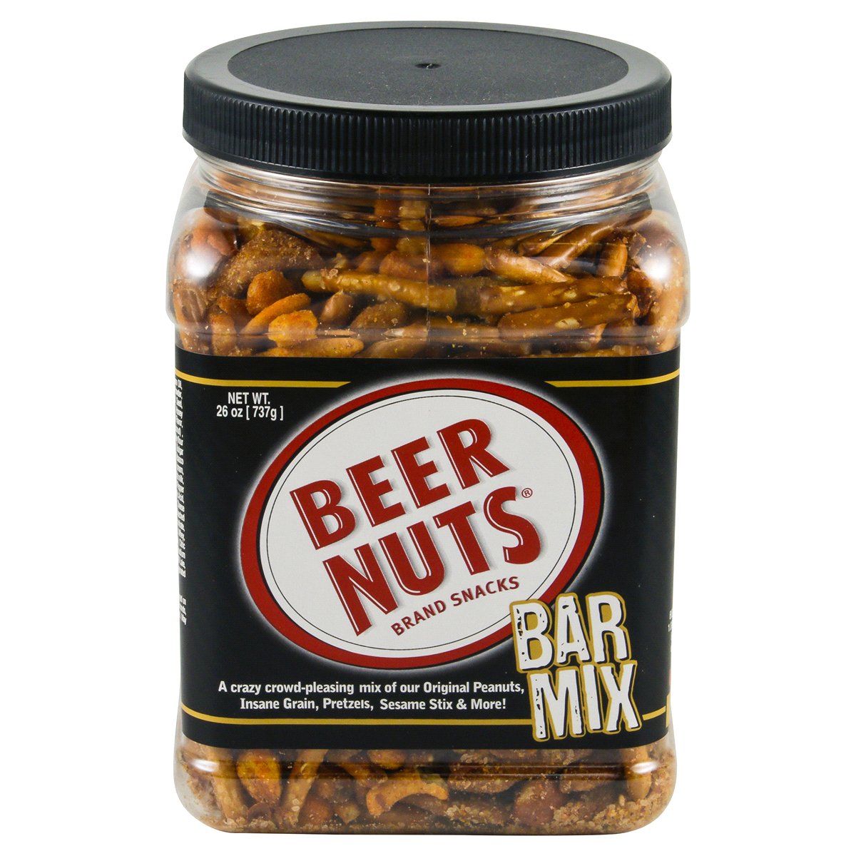 slide 1 of 4, BEER NUTS Bar Mix, 26 oz