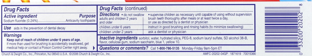 slide 4 of 6, Aim Multi Benefit Cavity Protection Ultra Mint Toothpaste, 6 oz