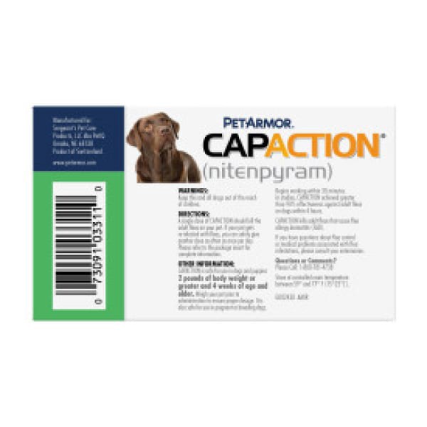 slide 5 of 5, PETARMOR CAPACTION Fast-Acting Oral Flea Treatment for Medium and Large Dogs, 6 ct