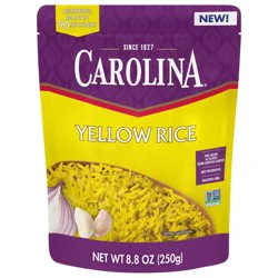 Carolina Yellow Rice, Ready to Heat 90 Seconds, Gluten Free, Microwaveable Rice, 8.8 oz