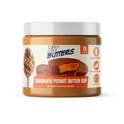 Fit Butters Chocolate Peanut Butter Cup Cashew Almond Butter 16 Ounces