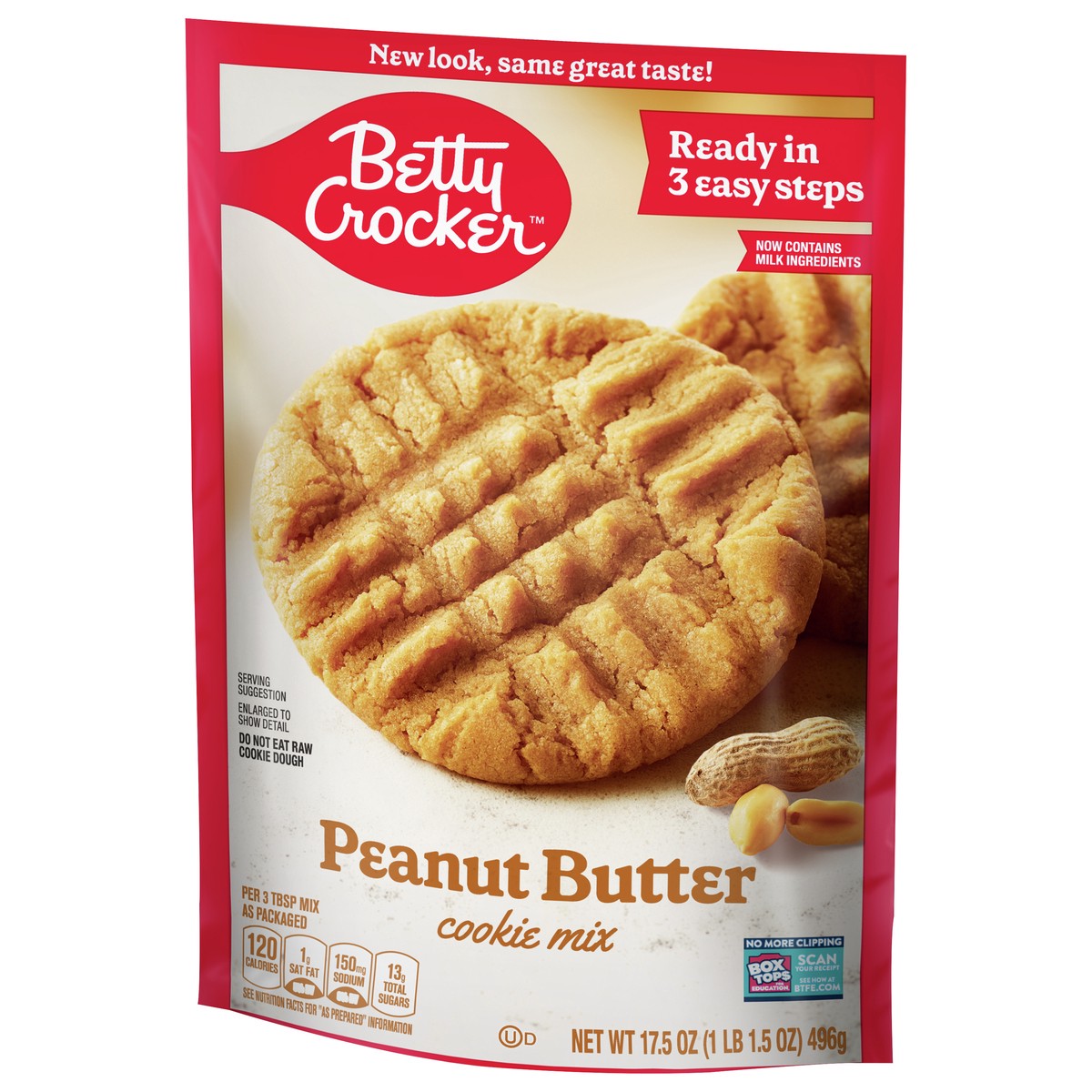 slide 9 of 9, Betty Crocker Peanut Butter Cookies, Cookie Baking Mix, 17.5 oz, 17.5 oz