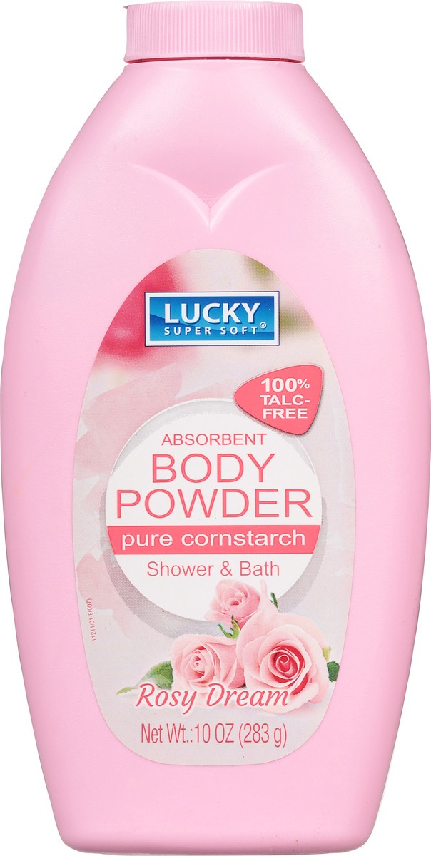 slide 4 of 10, Lucky Super Soft Absorbent Rosy Dream Body Powder 10 oz, 10 oz