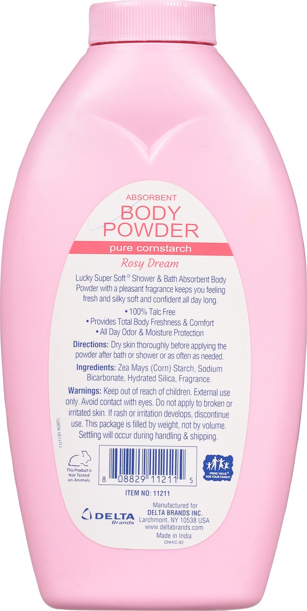 slide 9 of 10, Lucky Super Soft Absorbent Rosy Dream Body Powder 10 oz, 10 oz