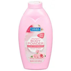 Lucky Super Soft Absorbent Rosy Dream Body Powder 10 oz