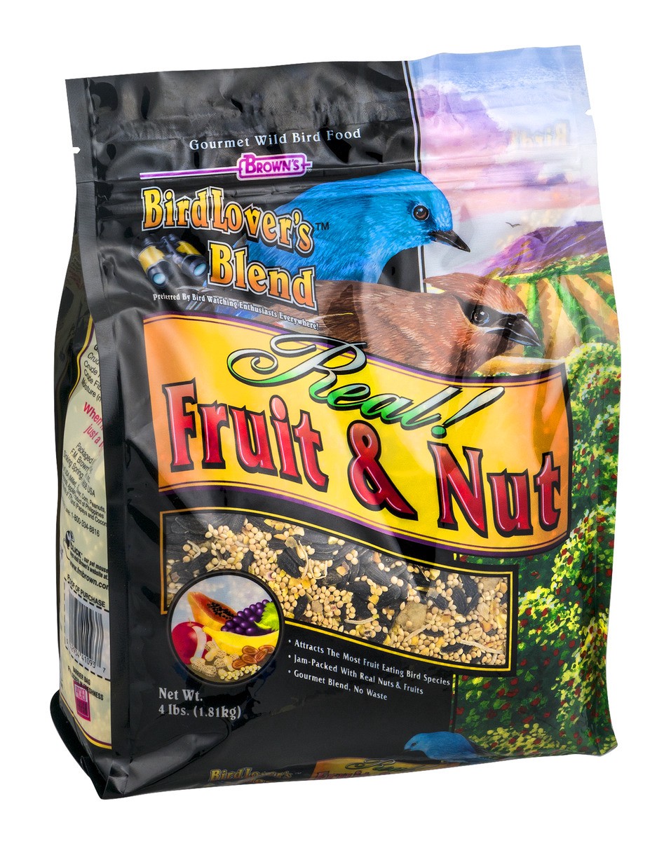 slide 2 of 9, Bird Lover's Blend Real! Fruit & Nut Gourmet Wild Bird Food, 4 lb