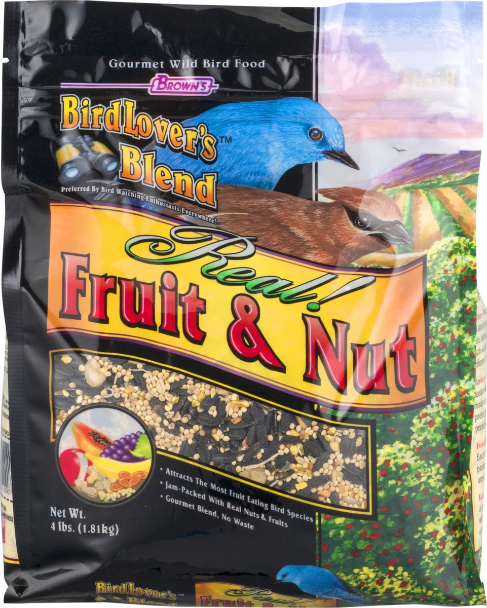 slide 8 of 9, Bird Lover's Blend Real! Fruit & Nut Gourmet Wild Bird Food, 4 lb