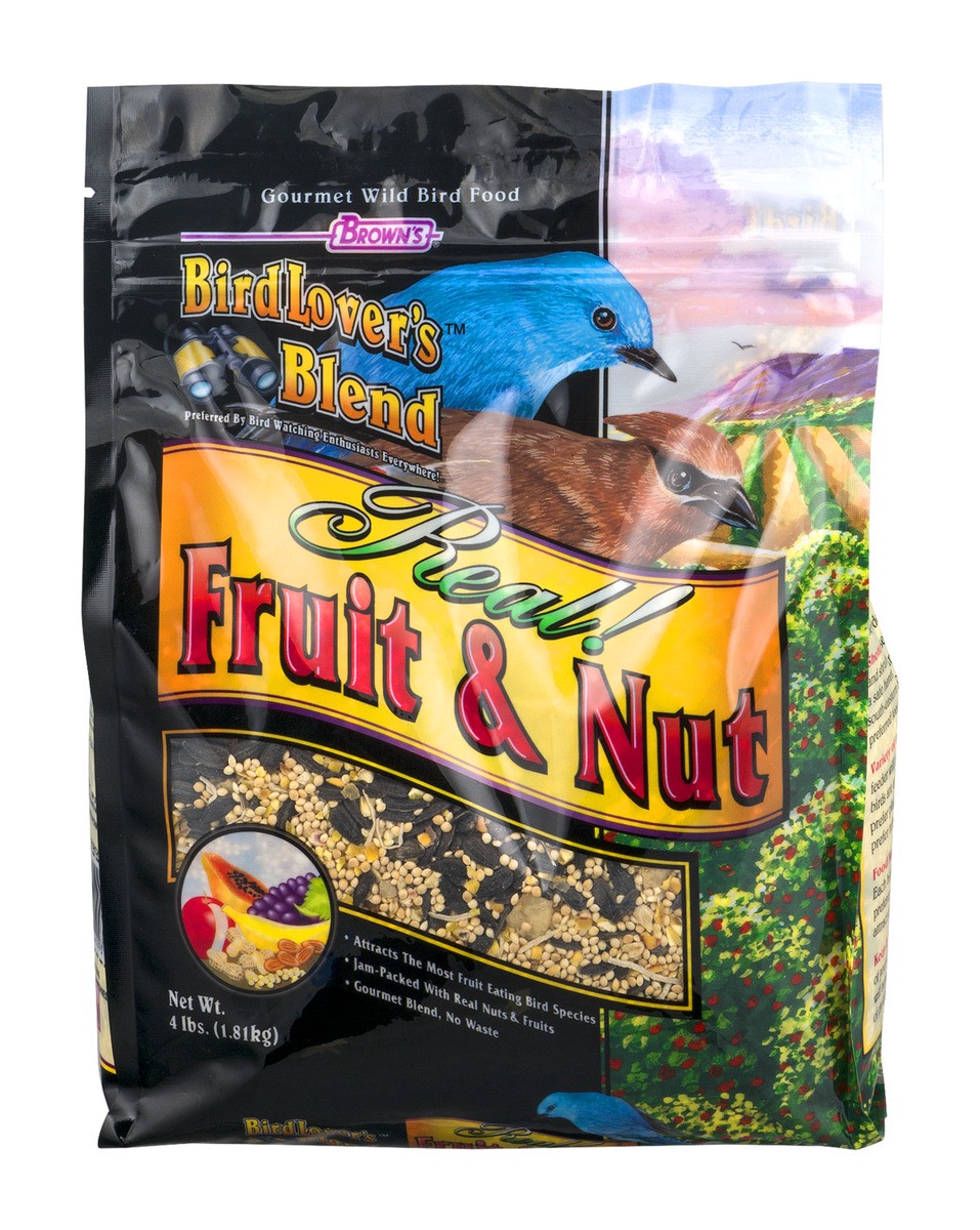 slide 1 of 9, Bird Lover's Blend Real! Fruit & Nut Gourmet Wild Bird Food, 4 lb