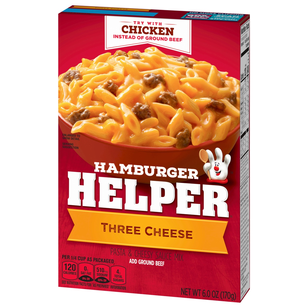 slide 3 of 11, Hamburger Helper, Three Cheese,box, 6 oz