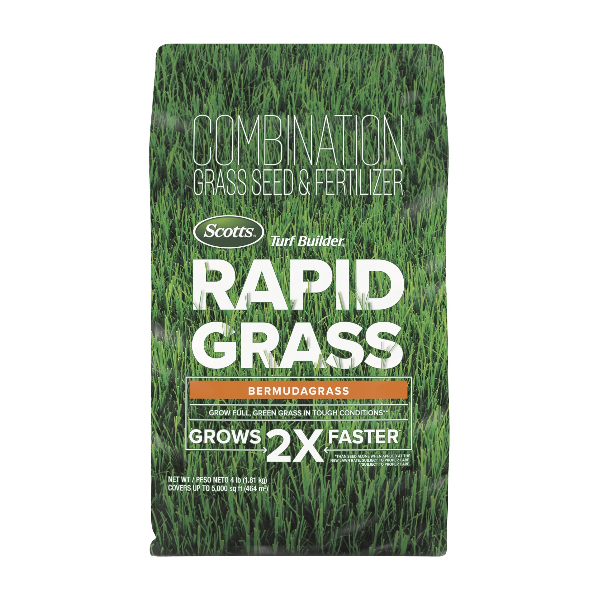 slide 1 of 6, Scotts Turf Builder Rapid Grass 4-lb Bermuda Grass Seed, 1 ct