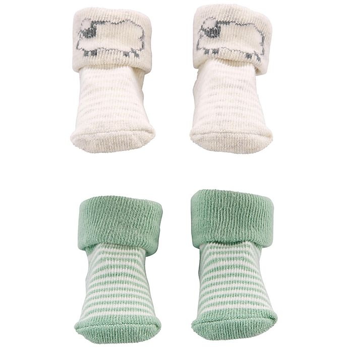 slide 1 of 1, carter's Newborn Keepsake Booties - Grey, 2 ct