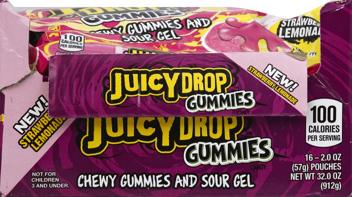 slide 9 of 10, Juicy Drop Pop Strawberry Kiwi Gummies 16 ea, 16 ct