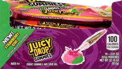 Juicy Drop Pop Strawberry Kiwi Gummies, 16 ea