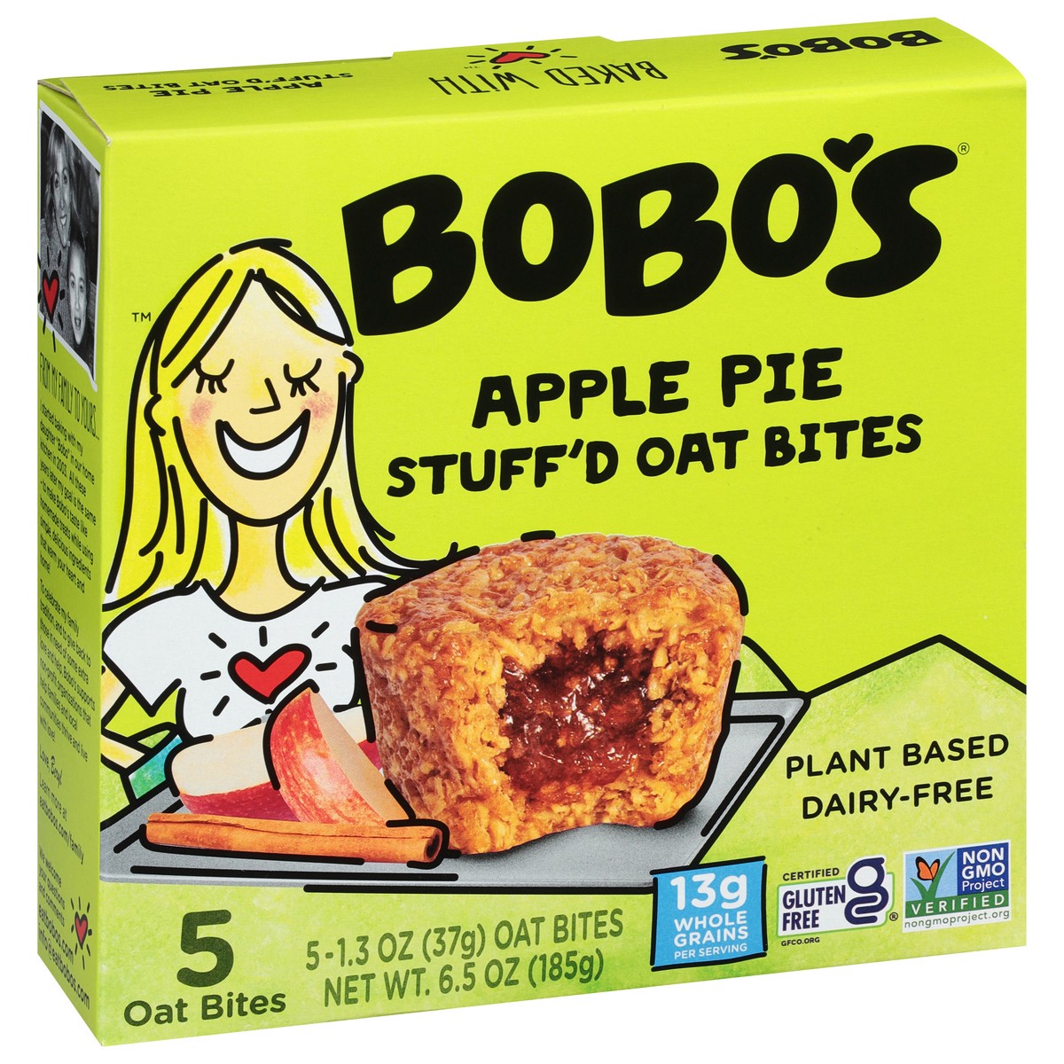slide 6 of 9, Bobo's Apple Pie Stuff'd Oat Bites, 6.5 oz