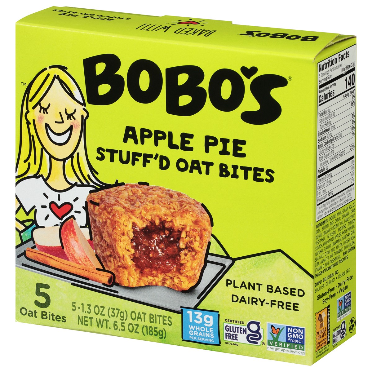 slide 2 of 9, Bobo's Stuff'd Apple Pie Oat Bites 5 - 1.3 oz Bites, 5 ct