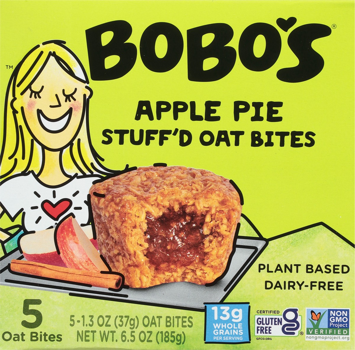 slide 4 of 9, Bobo's Apple Pie Stuff'd Oat Bites, 6.5 oz