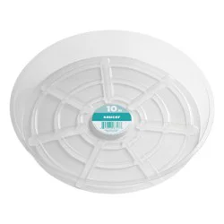 Crescent Garden 10.0-in Clear Plastic Plant Saucer