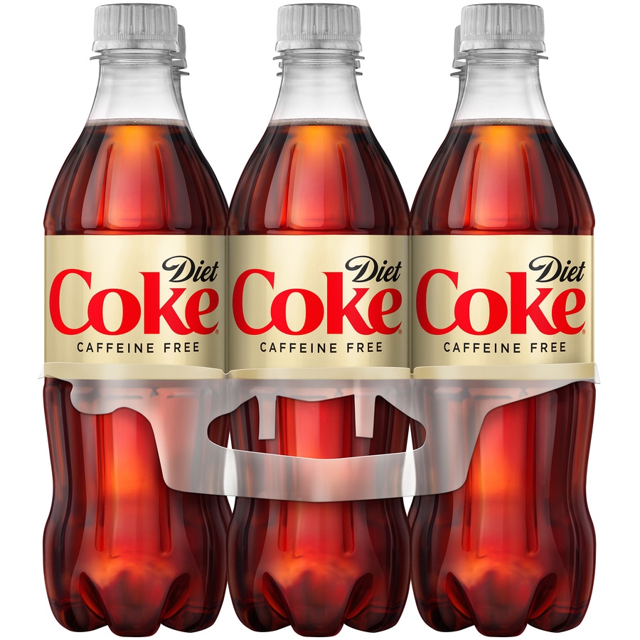 slide 8 of 9, Diet Coke Caffeine Free Soda Soft Drink, 16.9 fl oz, 6 Pack, 6 ct; 16.9 oz