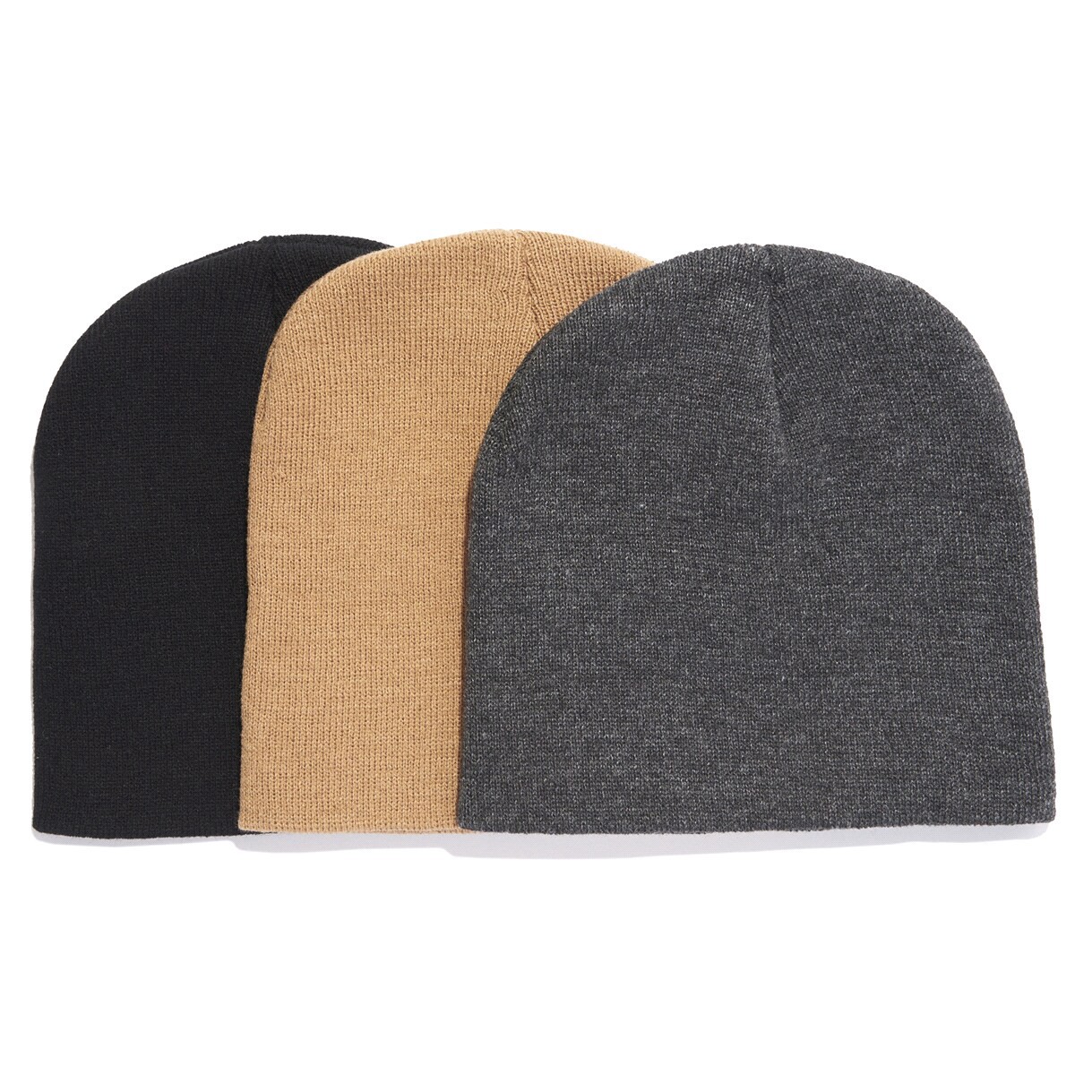 slide 5 of 5, Hot Shot Acrylic Beanies, Choose From 2 Color Assortments, 3 ct