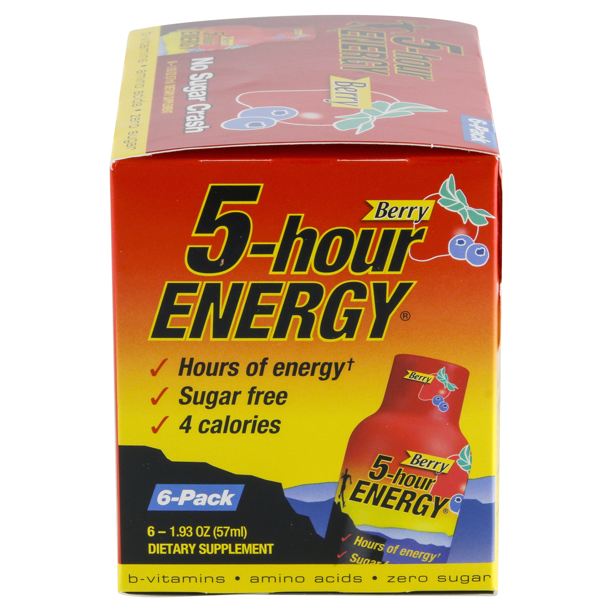 slide 6 of 6, 5-hour ENERGY, Regular Strength, Berry, 6 Pack, 1.93 oz., 1.93 fl oz