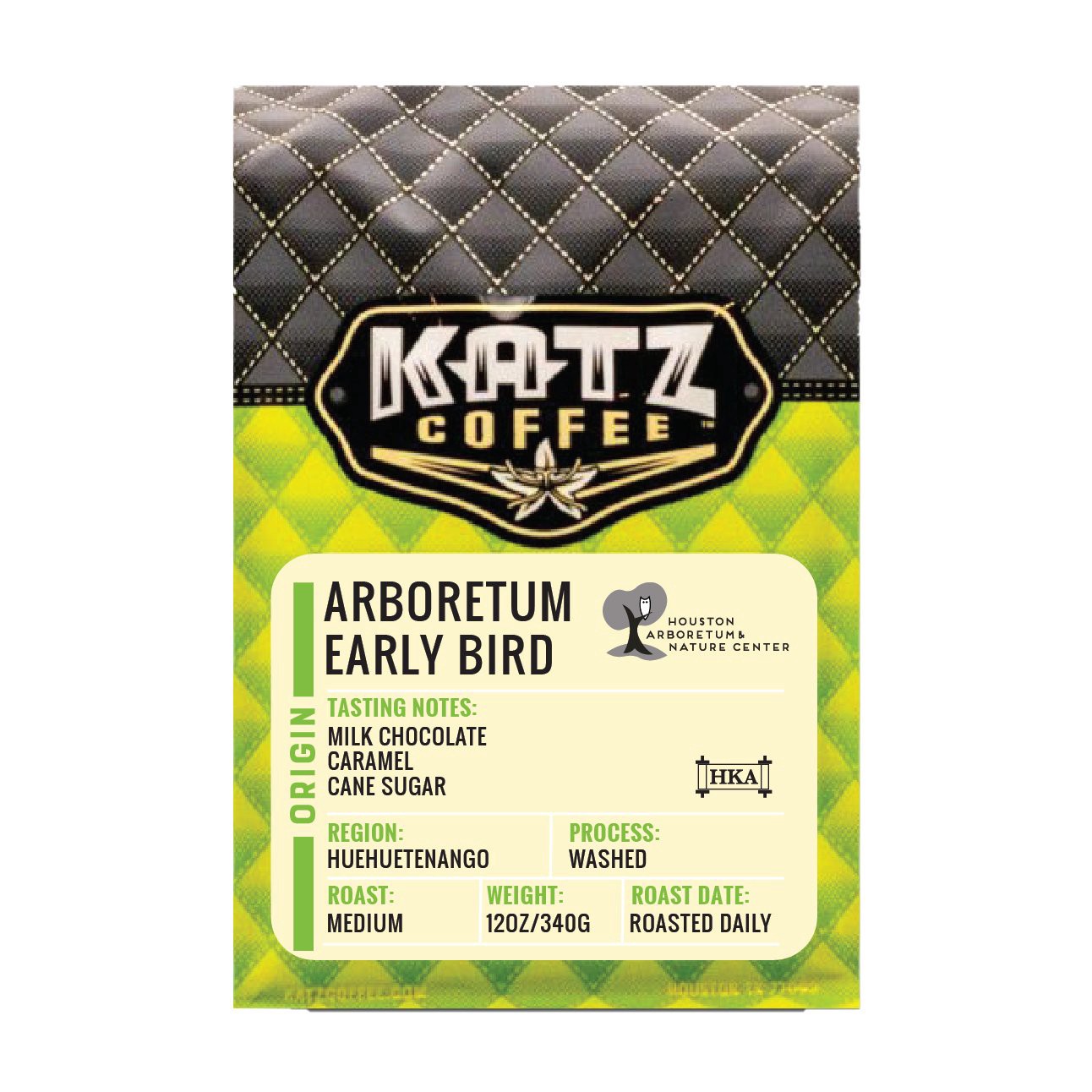 slide 1 of 1, Katz Arboretum Early Bird Blend Whole Bean Coffee- 12 oz, 12 oz