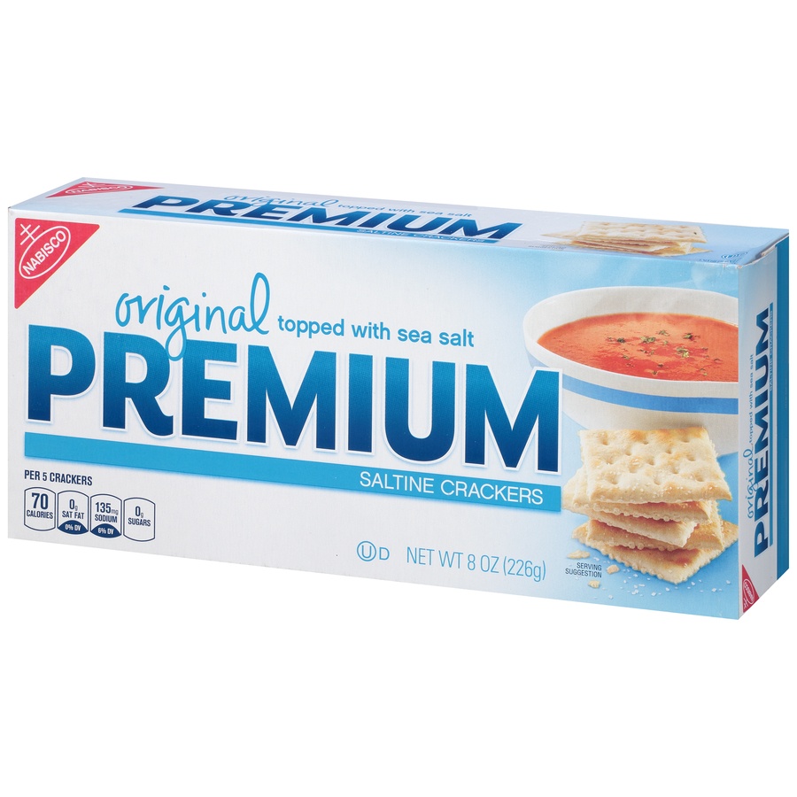 slide 2 of 8, Premium Saltine Crackers Original, 8 oz