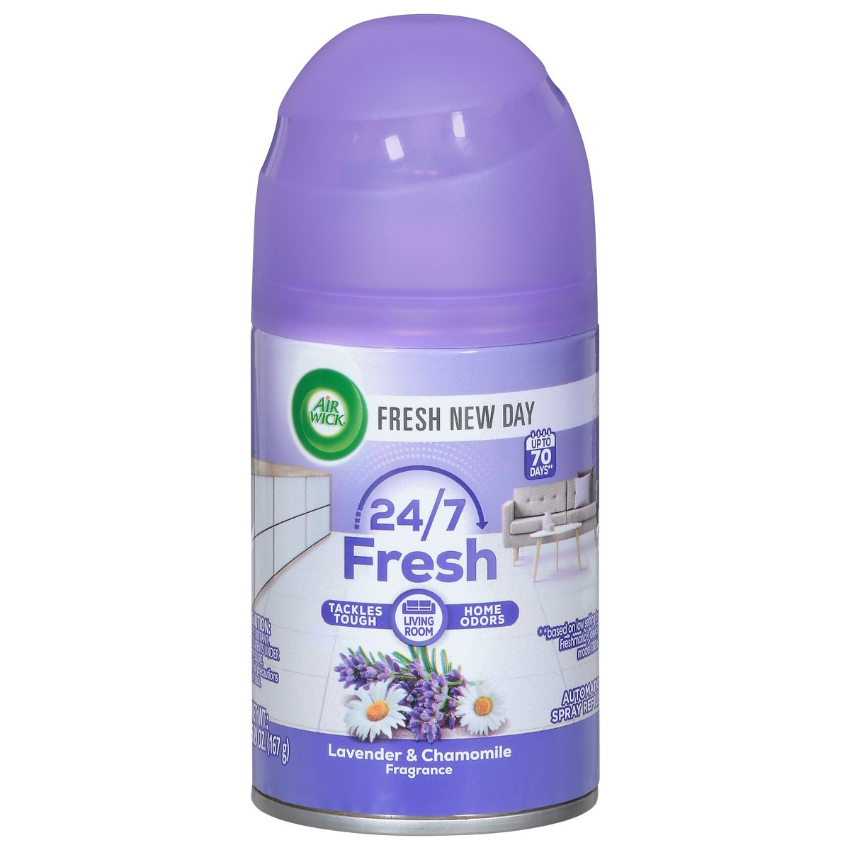 slide 1 of 9, Air Wick Freshmatic Ultra Lavender & Chamomile Air Freshener Refill, 6.17 oz