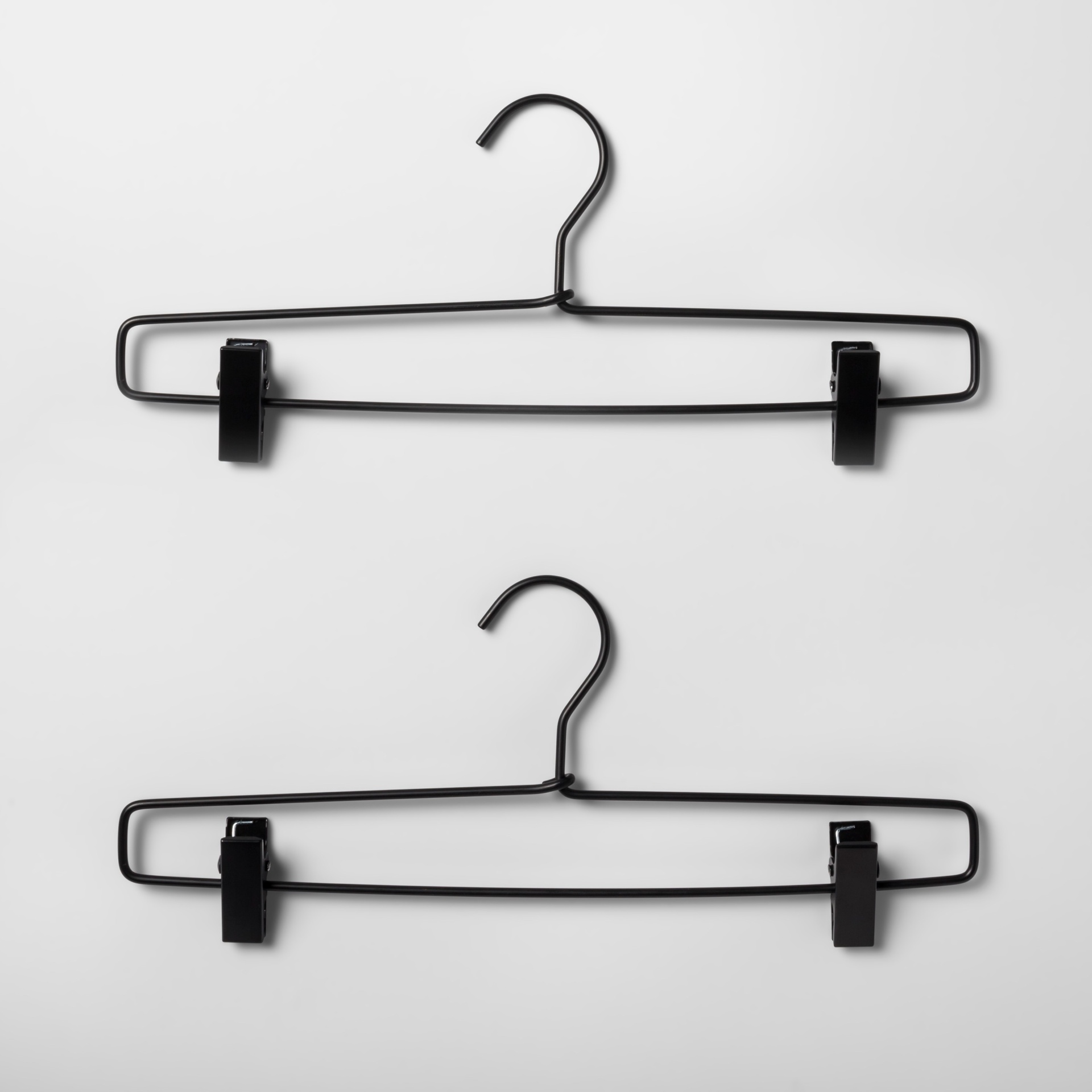 slide 1 of 3, Metal Pant Hanger Black - Made By Design, 2 ct