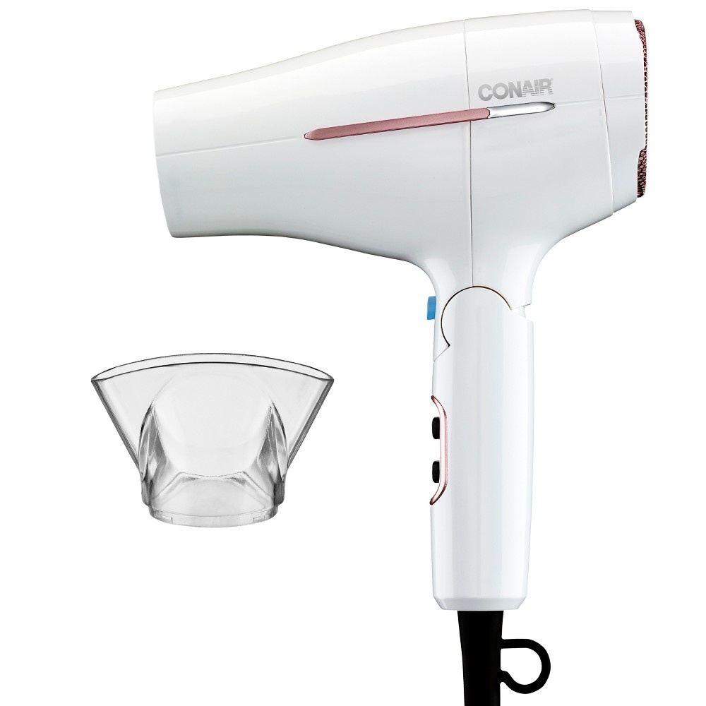 slide 2 of 7, Conair Worldwide Travel Hair Dryer - White, 1 ct