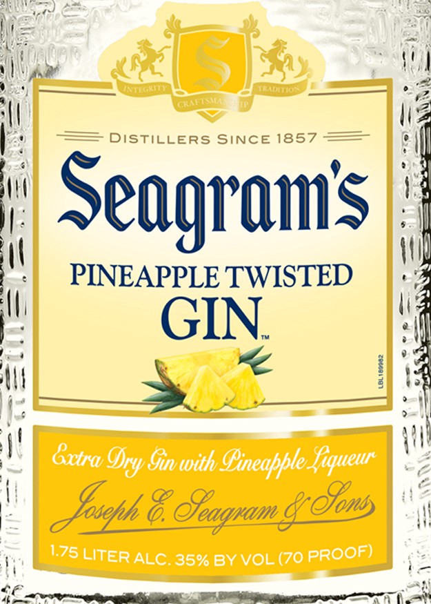 slide 2 of 8, Seagram's Twisted Pineapple Flavored Gin 1.75L, 70 Proof, 1.75 liter