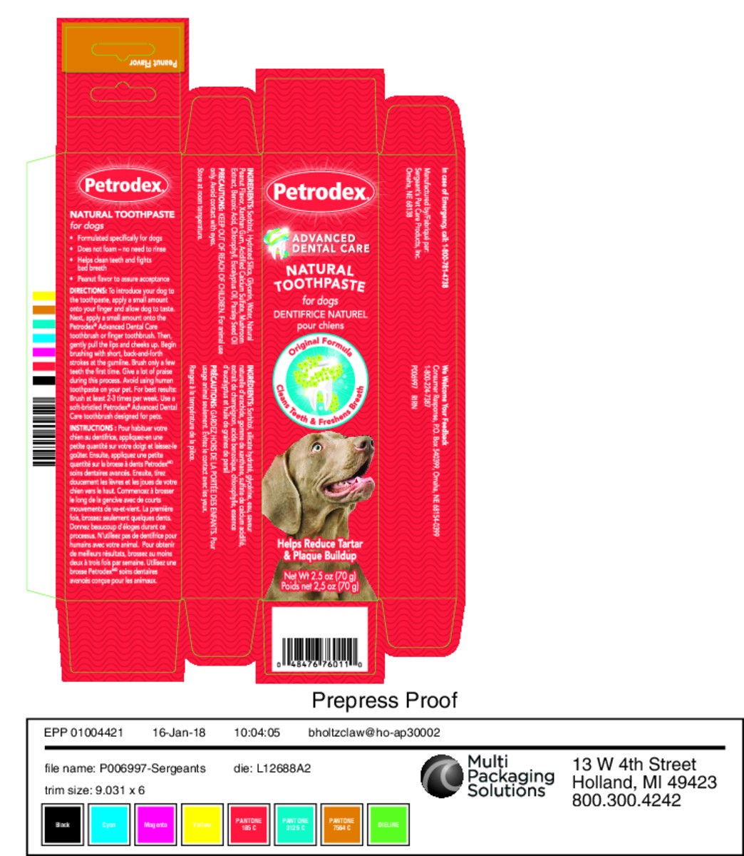 slide 6 of 7, Petrodex Toothpaste Dog Peanut 2.5OZ, 2.5 oz