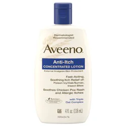 Aveeno Anti-Itch Concentrated Lotion, Calamine & Triple Oat, 4 fl. oz