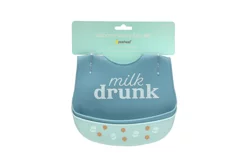 Pearhead Silicone Bib Set of 2, Milk Drunk
