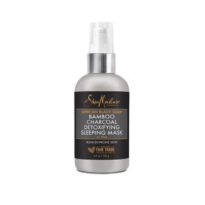 slide 1 of 1, SheaMoisture African Black Soap & Bamboo Charcoal Detoxifying Sleeping Mask, 4.3 oz