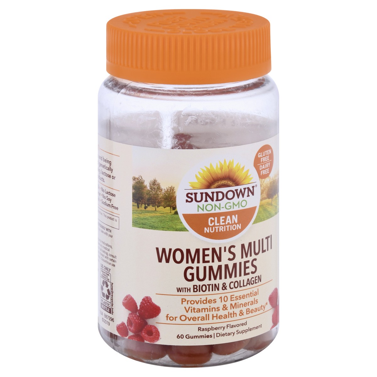 slide 2 of 9, Sundown Naturals Women's Multivitamin Raspberry Flavored Gummies With Biotin, 60 ct