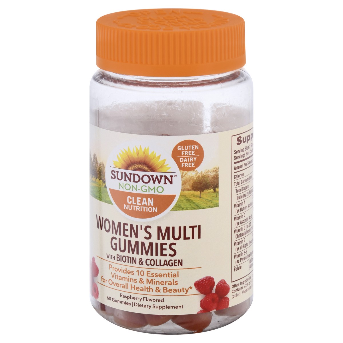 slide 3 of 9, Sundown Naturals Women's Multivitamin Raspberry Flavored Gummies With Biotin, 60 ct