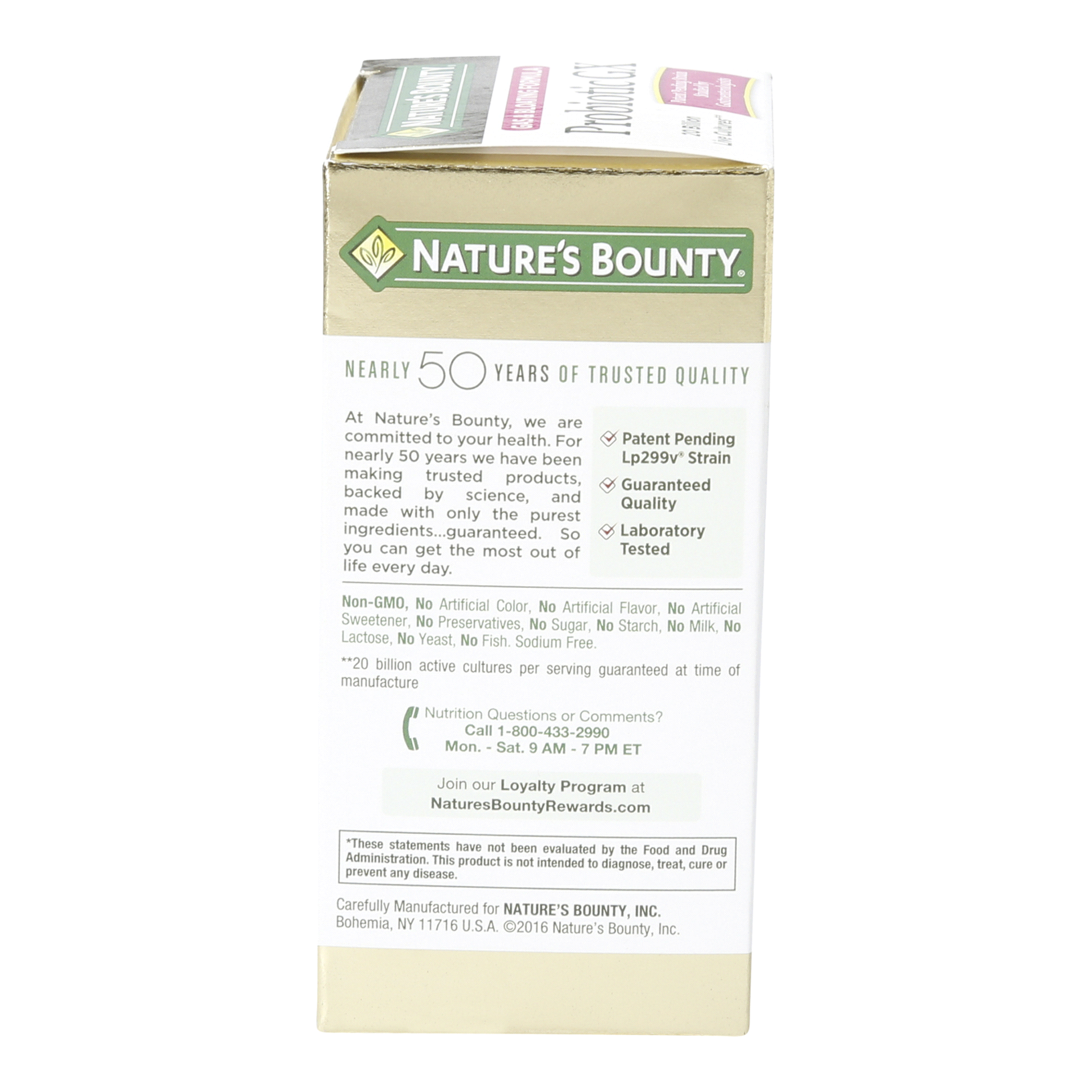 slide 4 of 13, Nature's Bounty Dietary Supplement, Probiotic GX, Gas & Bloating Formula, Digestive Health, Capsules, 25 Each, 25 ct