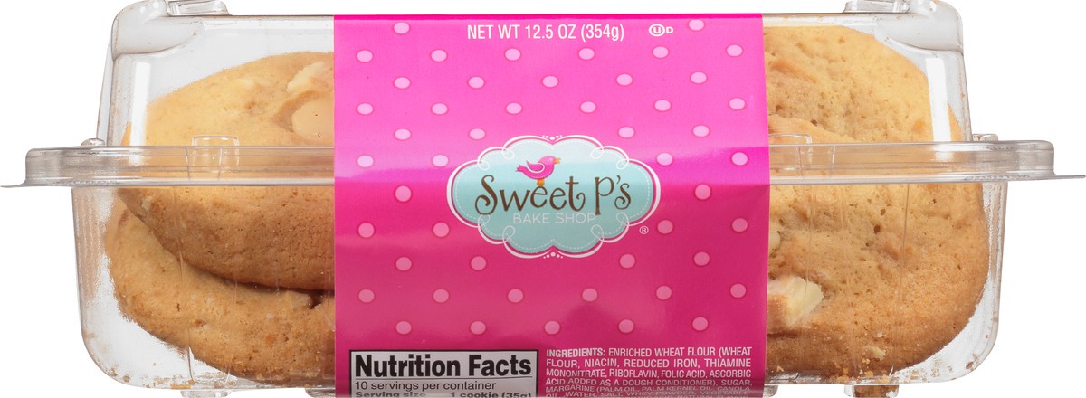 slide 7 of 10, Sweet P's Bake Shop White Chocolate Macadamia Cookies 12.5 oz,